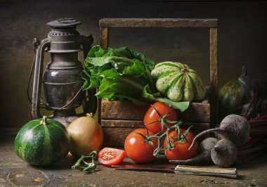 Sebze ve fenerle dolu bir hayat. 