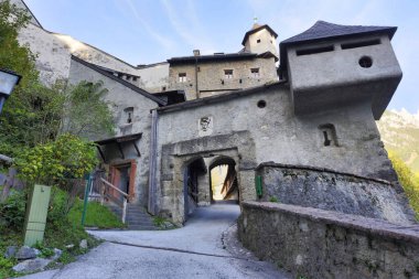 Hohenwerfen kalesi ve kalesi, Werfen, Avusturya.