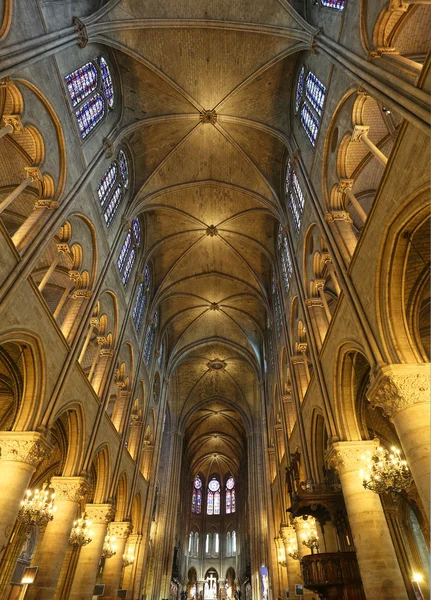 Vista interna di Notre-Dame Cathed — Foto Stock