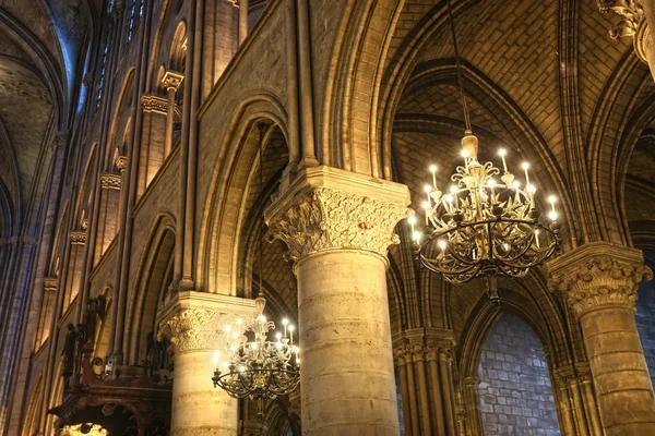 Vista interna della Cattedrale di Notre-Dame — Foto Stock