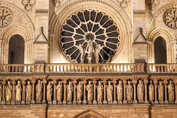 Notre Dame Kathedrale von Paris Details in Paris. — Stockfoto