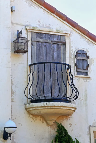 Vintage balkon a okno — Stock fotografie