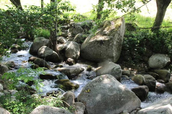 Waterfall Siera Gredos Natural Landscape — Stock Photo, Image