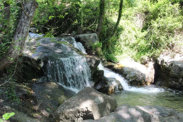 Cachoeira Siera Gredos Paisagem Natural — Fotografia de Stock