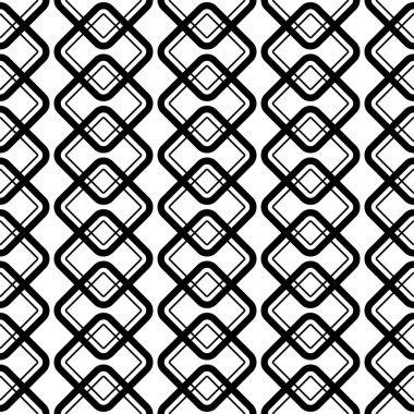 Siyah arka planda beyaz elmaslar. Kusursuz bir geçmişi var. Elmasların dikey zincirleri.