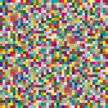 Çok renkli küçük bir karede pürüzsüz desen.