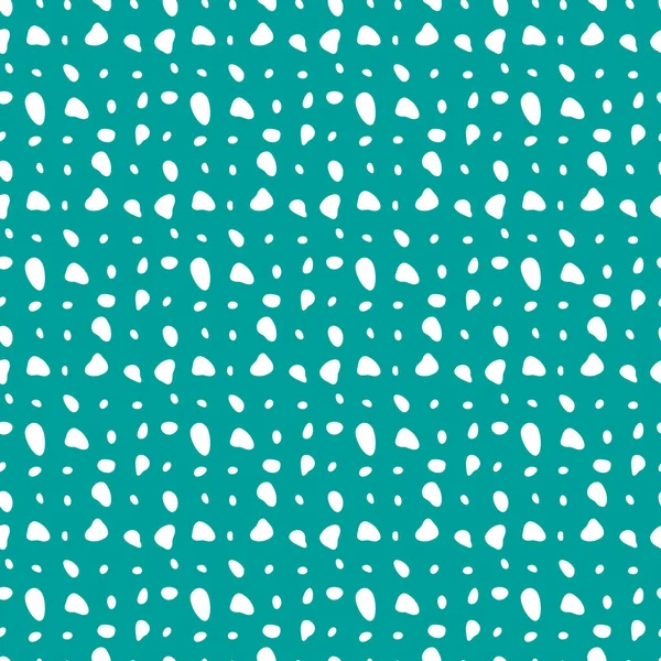Nahtloser Hintergrund Mit Flecken Weiße Punkte Verschiedenen Größen Und Formen — Stockvektor