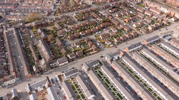 Vista aérea de la ciudad de Liverpool en Reino Unido — Foto de Stock