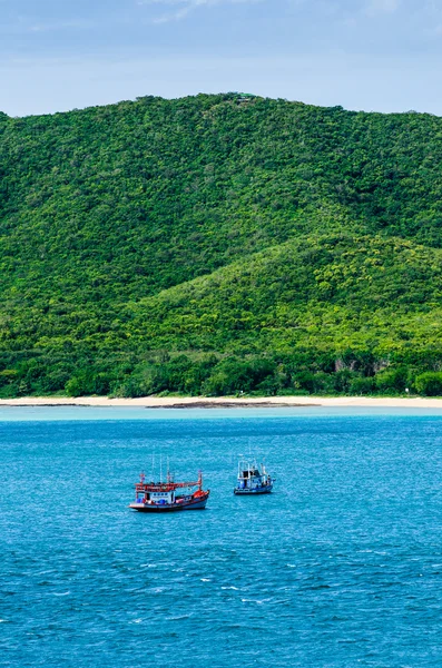 Yeşil Adası ve deniz doğa manzara