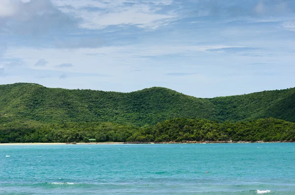 Green island and sea nature landscape — Stock Photo, Image