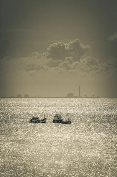 Visserij zee boot vintage — Stockfoto