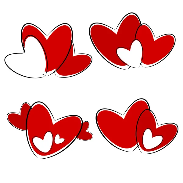 Red heart illustration — Stock Vector