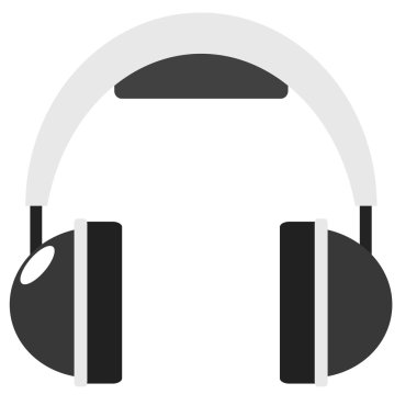 Kulaklık simge düz tasarlamak