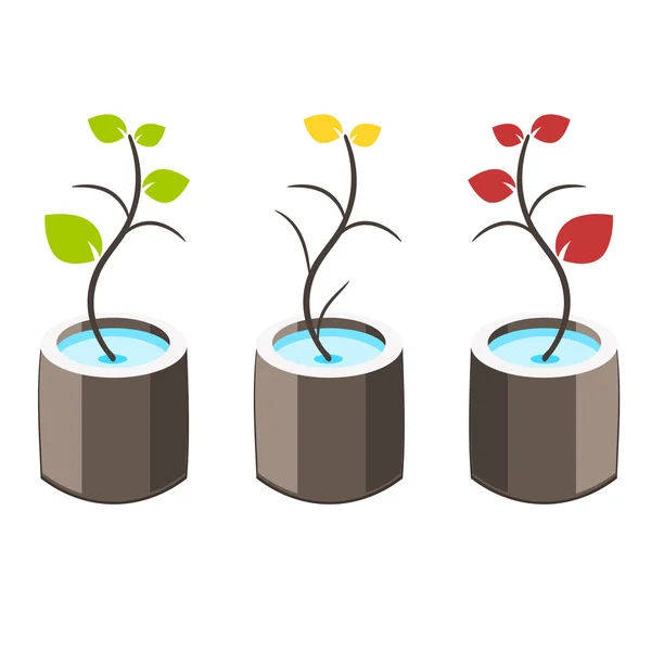 Nature tree symbol illustration — Stock Vector