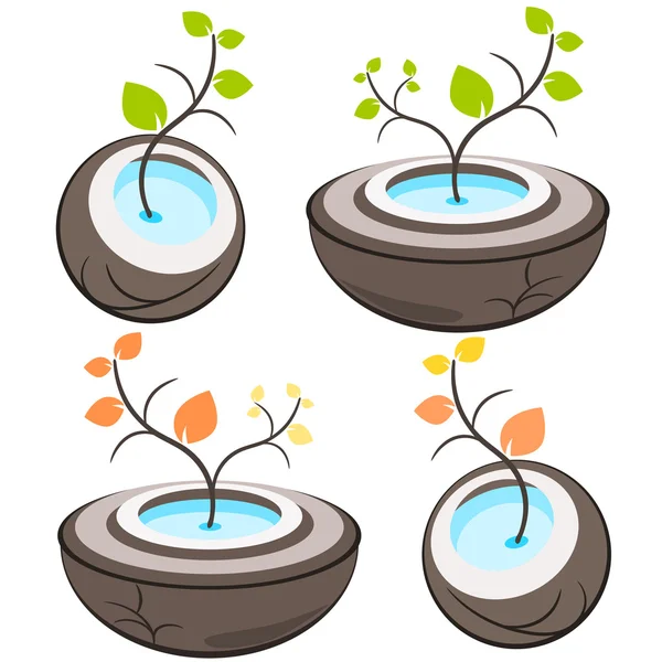 Natuur boom symbool illustratie — Stockvector