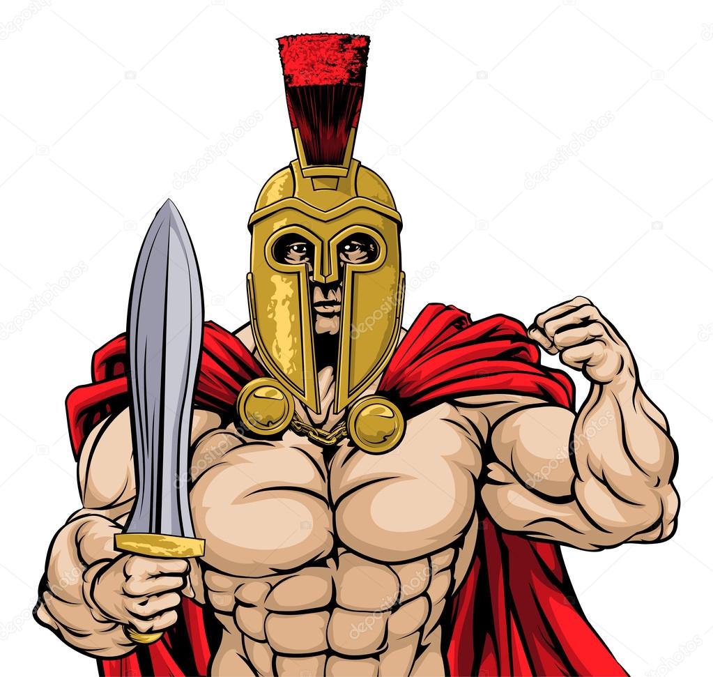 Roman Warrior Illustration