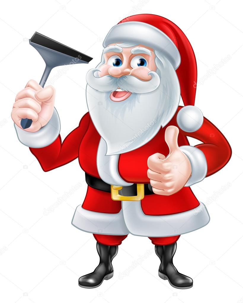 Window Cleaner Santa