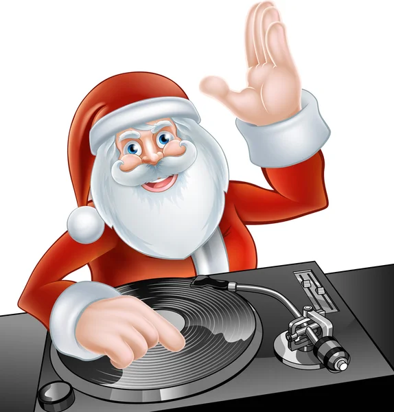 DJ Santa Claus - Stok Vektor