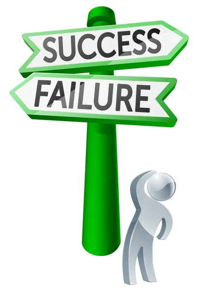 Success or Failure concept — Stock Vector