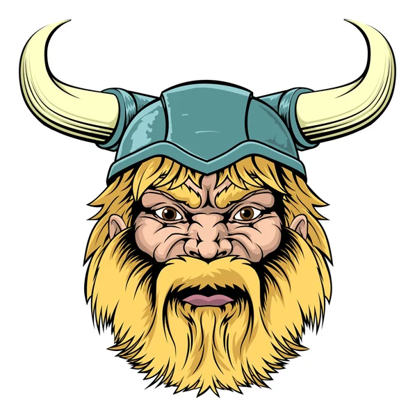 Mascota guerrera vikinga — Vector de stock