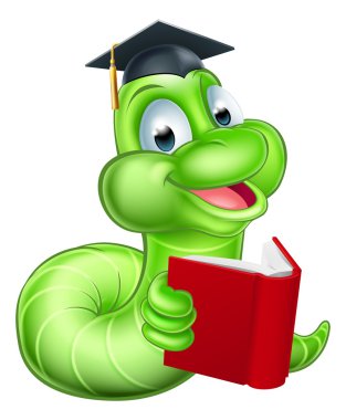 Sevimli çizgi Caterpillar solucan