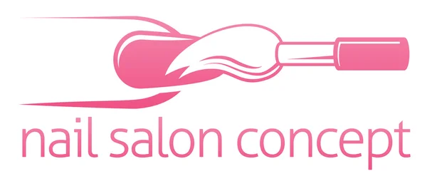 Bar à ongles ou concept de salon — Image vectorielle