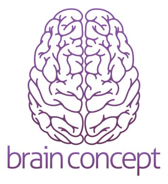 Bir beyin soyut gösteren resim