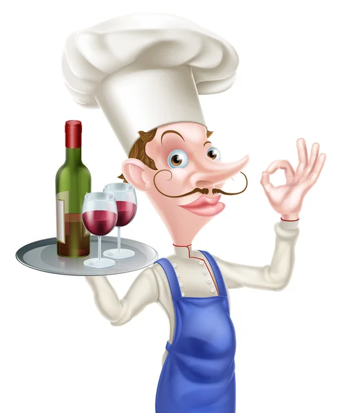 Ідеальний шеф-кухаря для вина — стоковий вектор