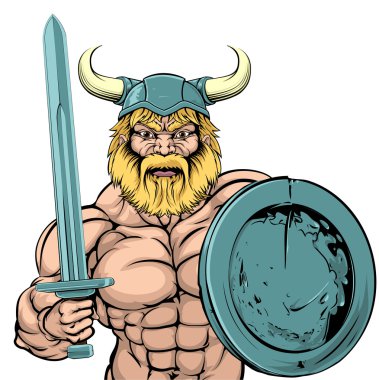 Viking savaşçısı maskot
