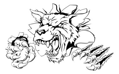 Duvardan sökük kurt