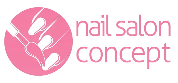 Nail Salon o Bar Concetto — Vettoriale Stock