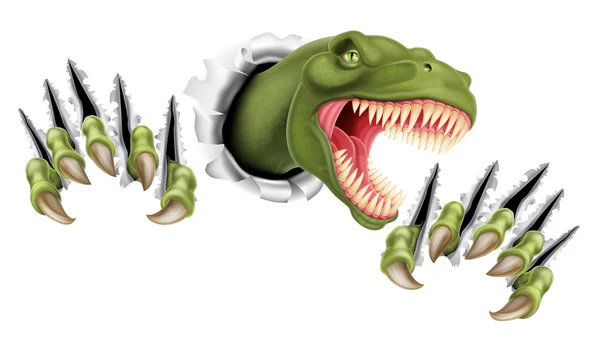 T-Rex kırma dinozor — Stok Vektör