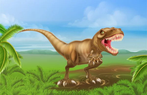 Tyrannosaurs рекс динозавра — стоковий вектор