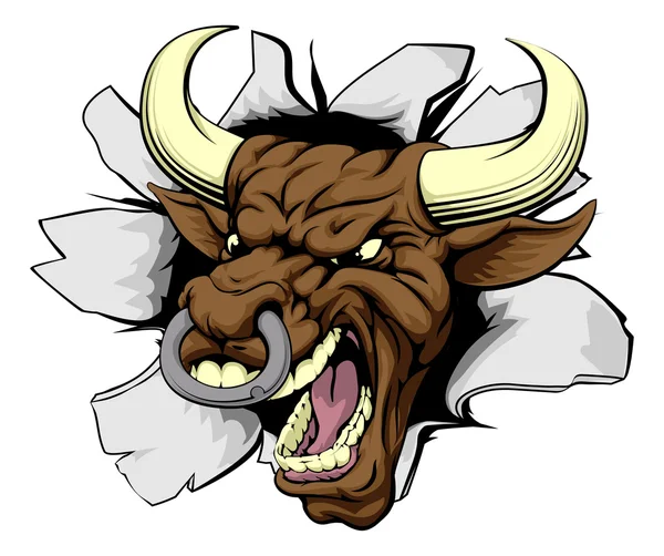 Fuga media de toros — Vector de stock