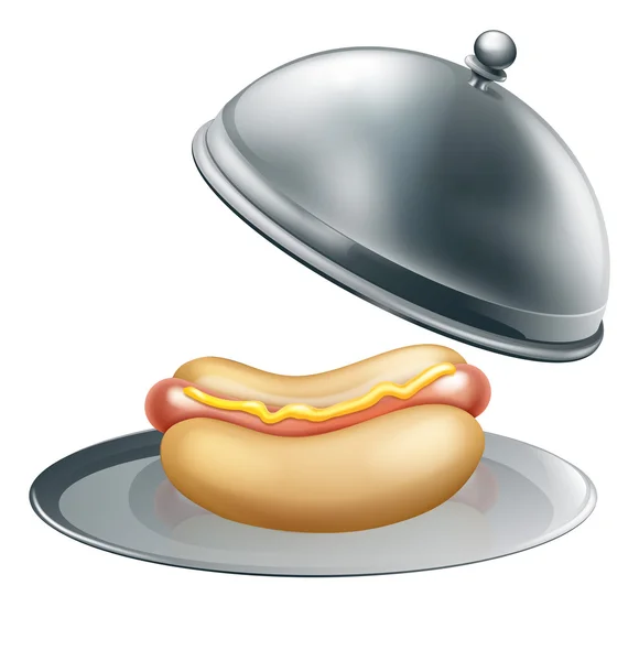 Hotdog Gourmet Concept — Stock Vector