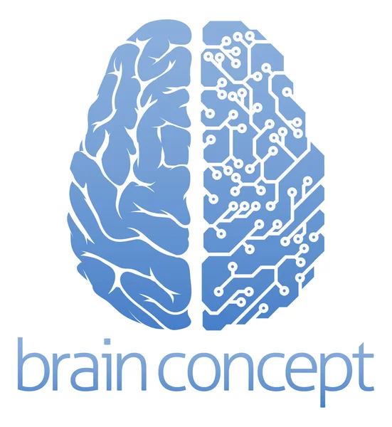 Concepto de placa de circuito cerebral — Archivo Imágenes Vectoriales