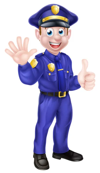 Cartoon Policeman character — Stock Vector