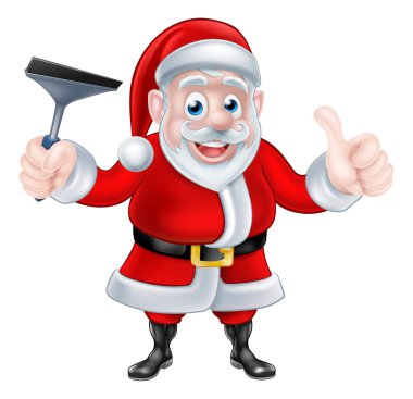 Yaşasın vererek ve ragle Holding karikatür Noel Baba
