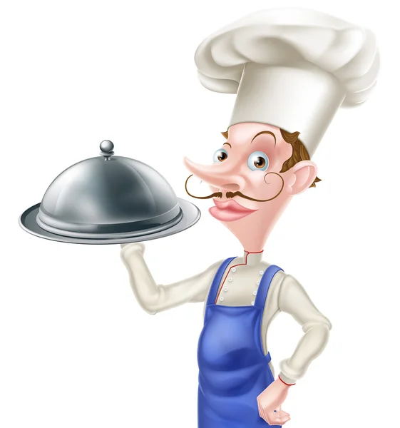 Cartoon chef kok — Stockvector