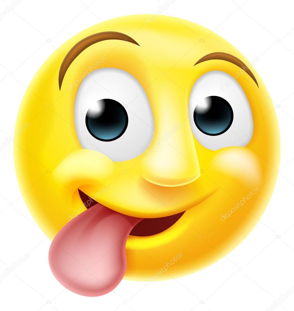 smiley face with tongue sticking out emoticon