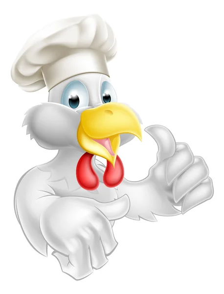 Pouce levée Chef de poulet — Image vectorielle