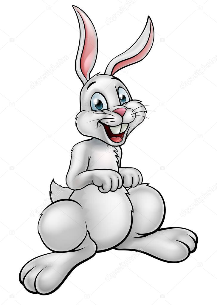 Coniglio dei cartoni animati o coniglio pasquale - Vettoriale
