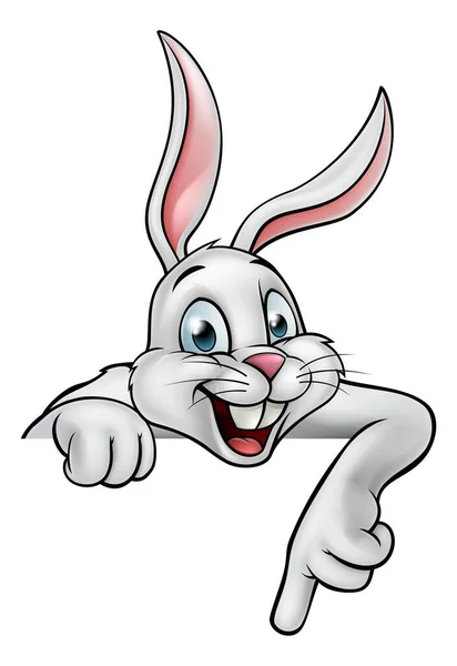 Kreslený králík nebo velikonoční zajíček — Stockový vektor