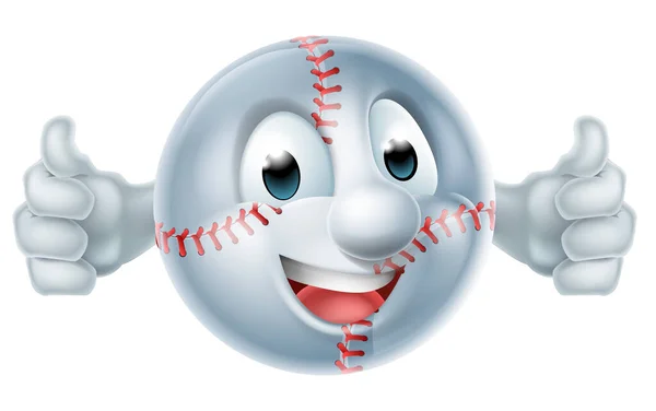 Balle de baseball personnage balle de softball homme — Image vectorielle