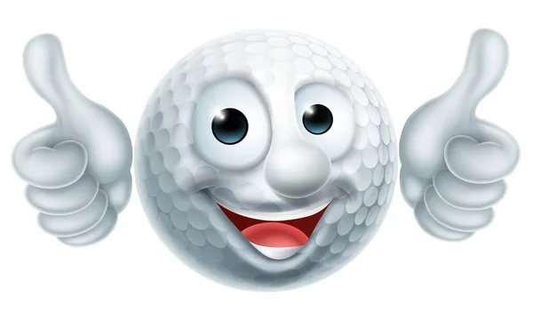 Cartoon Golf Ball χαρακτήρα — Διανυσματικό Αρχείο