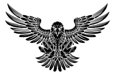 Swooping Eagle Design clipart