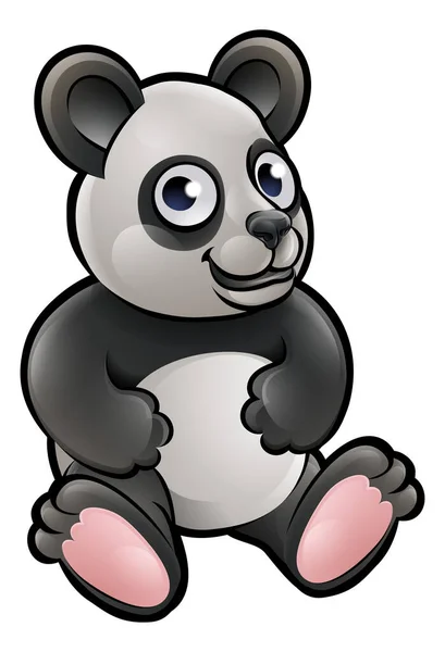 Panda Safari Animais Personagem dos desenhos animados —  Vetores de Stock