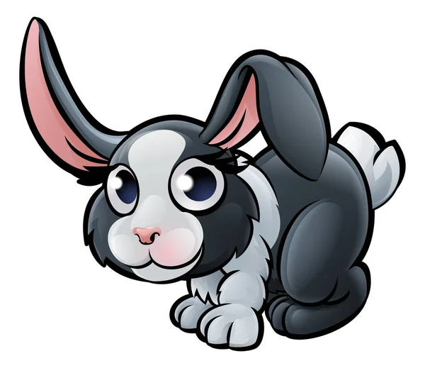 Animaux de ferme lapin personnage de bande dessinée — Image vectorielle