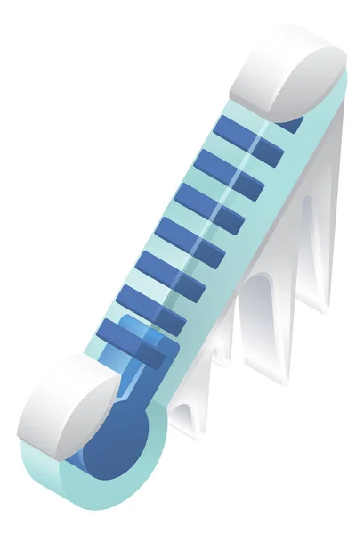 Thermomètre froid congélateur — Image vectorielle