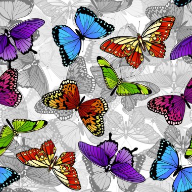 Butterfly Seamless Background Pattern clipart